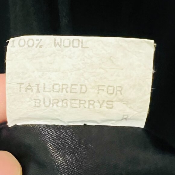 Vintage Burberry London 100% Wool Jacket Peacoat US 14 R Women Rare - Picture 15 of 16